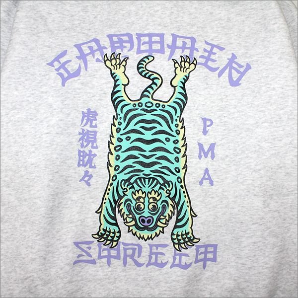 画像4: 【送料無料】CAPTAIN STREET Tiger P/Oパーカー ASH キャプテンストリート (4)