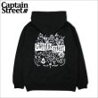 画像1: 【20％OFF】【送料無料】CAPTAIN STREET MADBOMB P/Oパーカー BLACK キャプテンストリート (1)