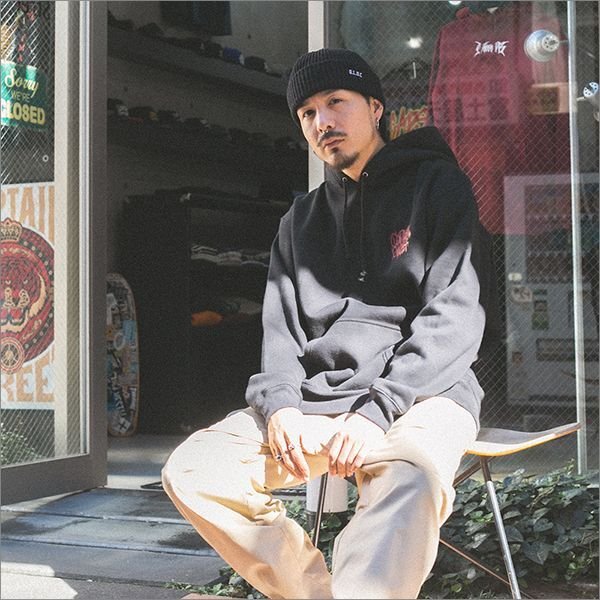 画像7: 【20％OFF】【送料無料】CAPTAIN STREET Wall P/Oパーカー BLACK キャプテンストリート (7)