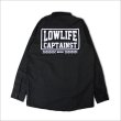 画像2: 【40％OFF】CAPTAIN STREET LOW LIFE L/S ワークシャツ BLACK キャプテンストリート (2)