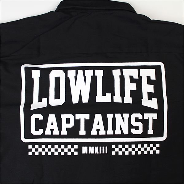 画像5: 【40%OFF】CAPTAIN STREET LOW LIFE L/S ワークシャツ BLACK キャプテンストリート (5)