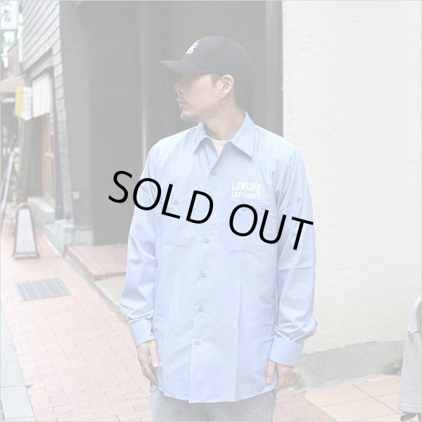 画像3: 【50％OFF】CAPTAIN STREET LOW LIFE L/S ワークシャツ L.BLUE キャプテンストリート (3)
