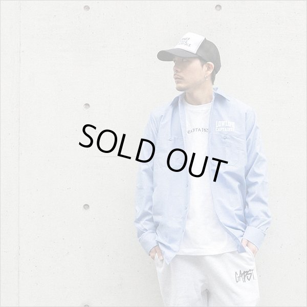 画像6: 【50％OFF】CAPTAIN STREET LOW LIFE L/S ワークシャツ L.BLUE キャプテンストリート (6)