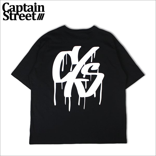画像1: CAPTAIN STREET Drip C/S Big Tシャツ BLACK キャプテンストリート (1)