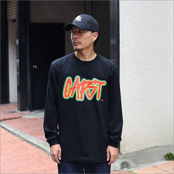 画像2: 【20％OFF】CAPTAIN STREET Rasta CAPST L/S Tシャツ BLACK キャプテンストリート (2)