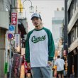 画像4: CAPTAIN STREET Script Raglan L/S Tシャツ GREEN キャプテンストリート (4)