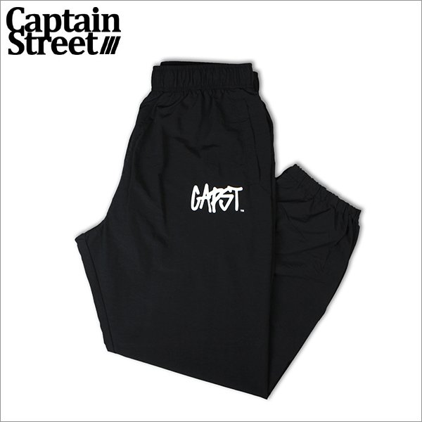 画像1: 【送料無料】CAPTAIN STREET CAPST Logo ナイロンパンツ BLACK キャプテンストリート (1)