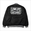 画像2: 【送料無料】CAPTAIN STREET LOW LIFE STADIUM JKT BLACK キャプテンストリート (2)