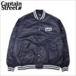 画像1: 【送料無料】CAPTAIN STREET LOW LIFE STADIUM JKT NAVY キャプテンストリート (1)