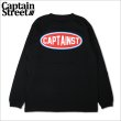 画像1: CAPTAIN STREET Oval Logo L/S Tシャツ BLACK キャプテンストリート (1)