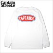 画像1: CAPTAIN STREET Oval Logo L/S Tシャツ WHITE キャプテンストリート (1)