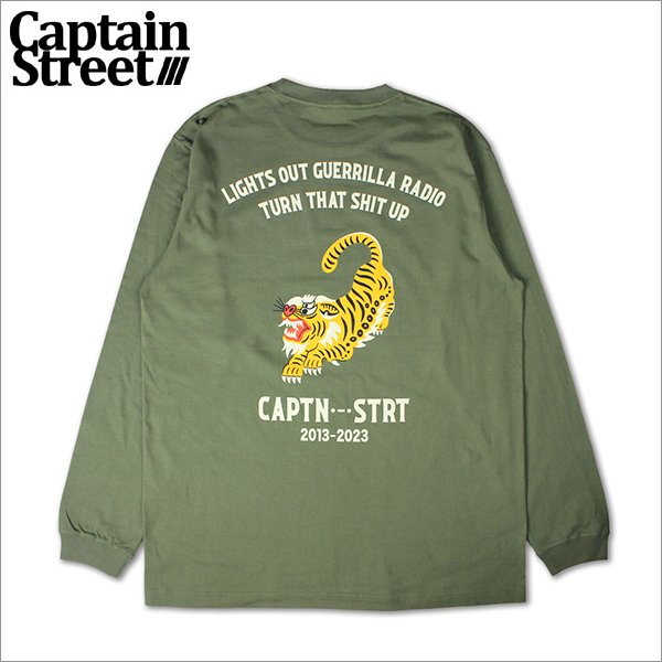 画像1: CAPTAIN STREET VT L/S Tシャツ OLIVE キャプテンストリート (1)