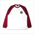 画像2: CAPTAIN STREET 8Ball Raglan L/S Tシャツ BURGUNDY キャプテンストリート (2)