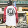 画像3: CAPTAIN STREET 8Ball Raglan L/S Tシャツ BURGUNDY キャプテンストリート (3)