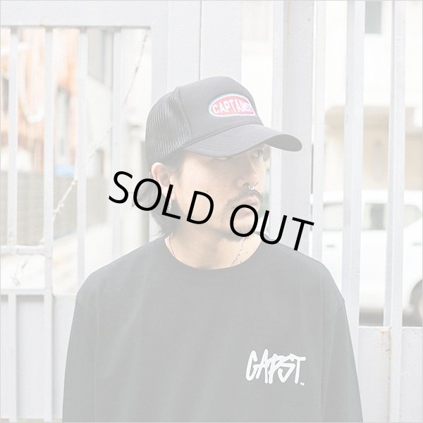 画像2: 【20％OFF】CAPTAIN STREET Oval Logo メッシュキャップ BLACK キャプテンストリート (2)