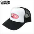 画像1: CAPTAIN STREET Oval Logo メッシュキャップ BLACK/WHITE キャプテンストリート (1)