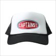 画像3: CAPTAIN STREET Oval Logo メッシュキャップ BLACK/WHITE キャプテンストリート (3)