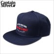 画像1: CAPTAIN STREET GS スナップバックキャップ NAVY キャプテンストリート (1)