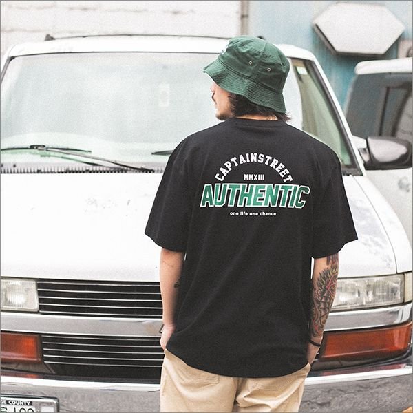 画像3: 【20%OFF】CAPTAIN STREET AUTHENTIC Tシャツ BLACK キャプテンストリート (3)