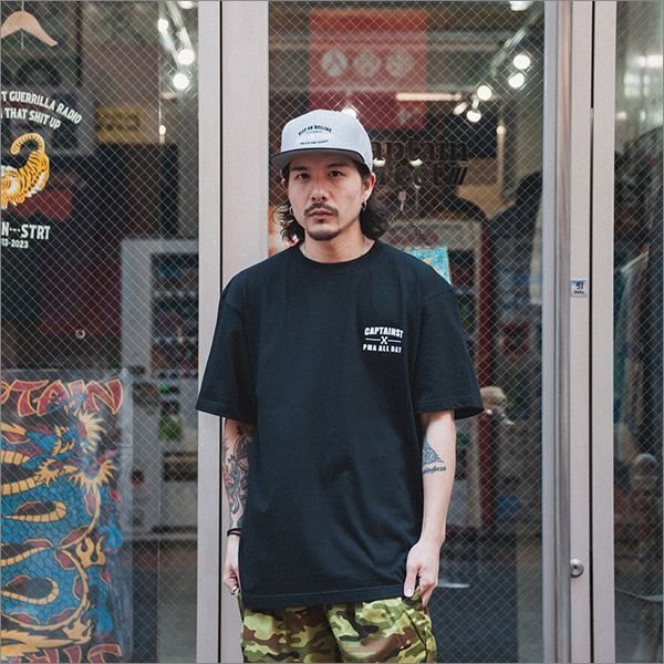 画像4: 【20％OFF】CAPTAIN STREET X Tシャツ BLACK キャプテンストリート (4)