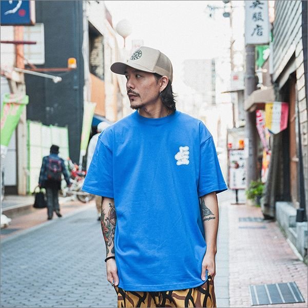 画像4: 【20%OFF】CAPTAIN STREET Hand Sign Tシャツ BLUE キャプテンストリート (4)
