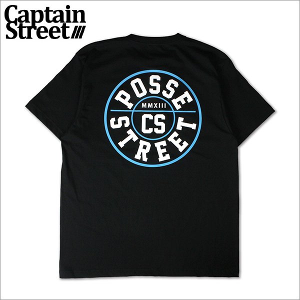 画像1: CAPTAIN STREET POSSE Tシャツ BLACK キャプテンストリート (1)