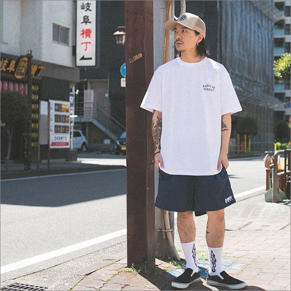画像3: 【20%OFF】CAPTAIN STREET CAPST Logo ショーツ NAVY キャプテンストリート (3)