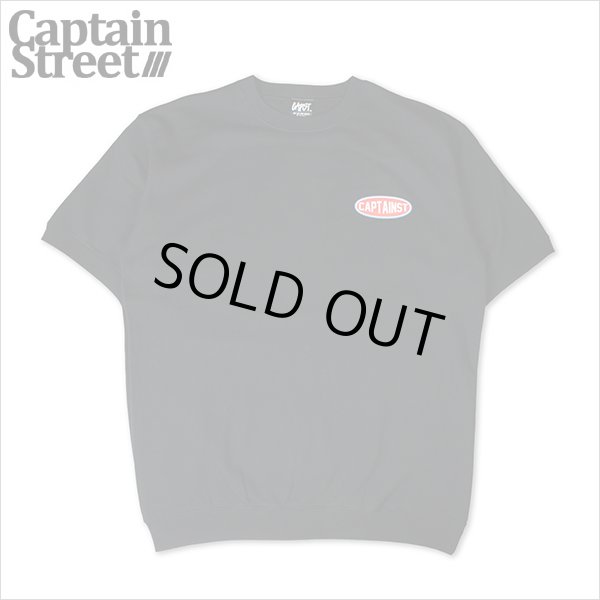 画像1: 【20％OFF】【送料無料】CAPTAIN STREET Oval Logo スウェットTシャツ BLACK キャプテンストリート  (1)
