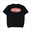 画像2: 【送料無料】CAPTAIN STREET Oval Logo スウェットTシャツ BLACK キャプテンストリート (2)