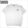 画像1: 【送料無料】CAPTAIN STREET Oval Logo スウェットTシャツ ASH キャプテンストリート (1)