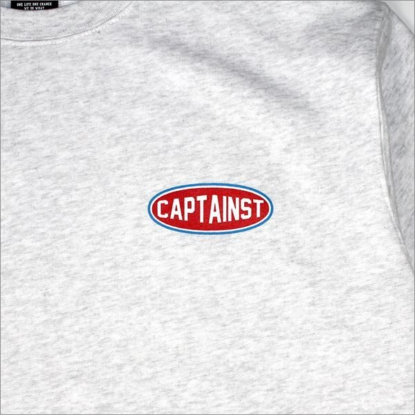 画像5: 【20%OFF】【送料無料】CAPTAIN STREET Oval Logo スウェットTシャツ ASH キャプテンストリート (5)