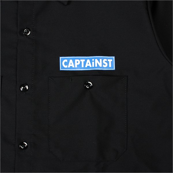 画像5: 【20%OFF】【送料無料】CAPTAIN STREET RS S/Sワークシャツ BLACK キャプテンストリート (5)