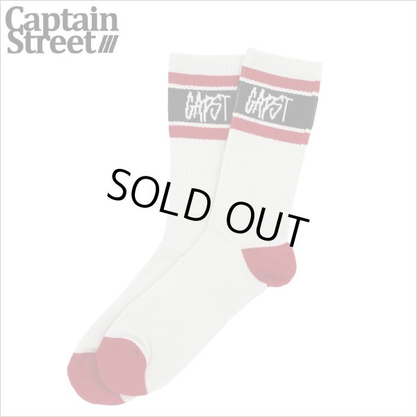 画像1: CAPTAIN STREET CAPST Logo SOCKS L.GRAY キャプテンストリート (1)