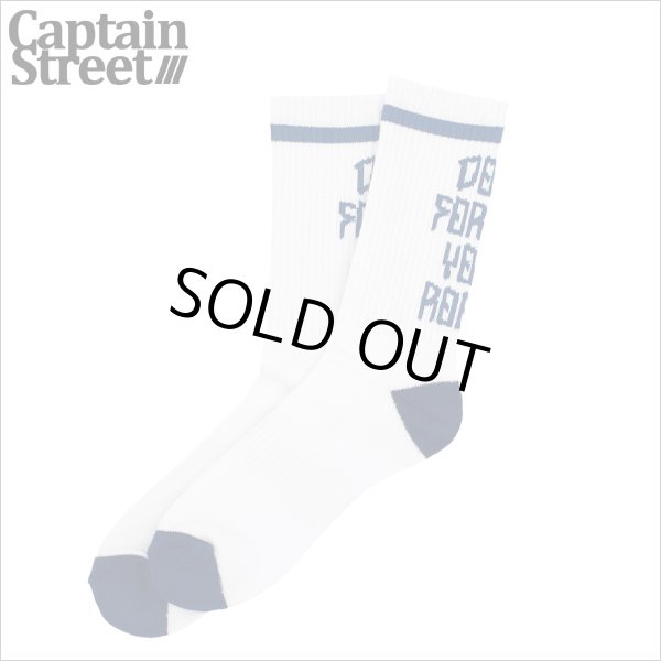 画像1: CAPTAIN STREET DFYR SOCKS WHITE キャプテンストリート (1)