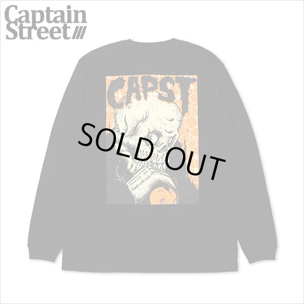 画像1: CAPTAIN STREET Skull CTK L/S Tシャツ BLACK キャプテンストリート (1)