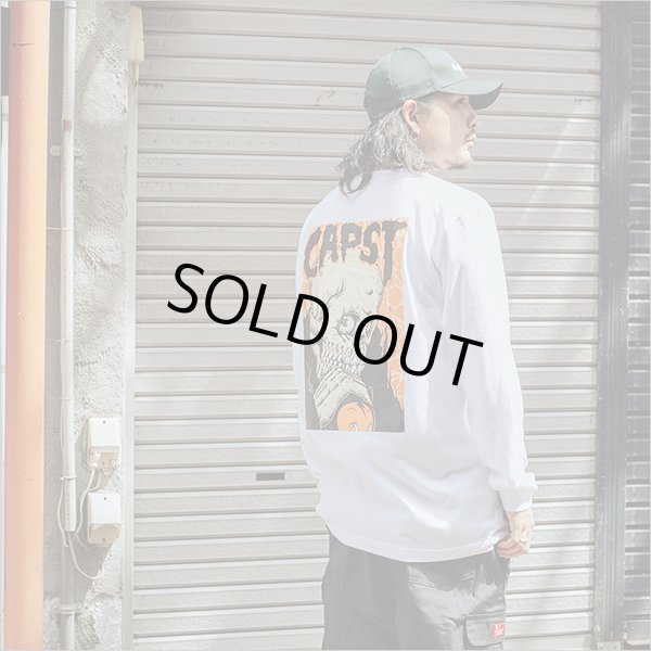 画像3: 【40％OFF】CAPTAIN STREET Skull CTK L/S Tシャツ WHITE キャプテンストリート (3)