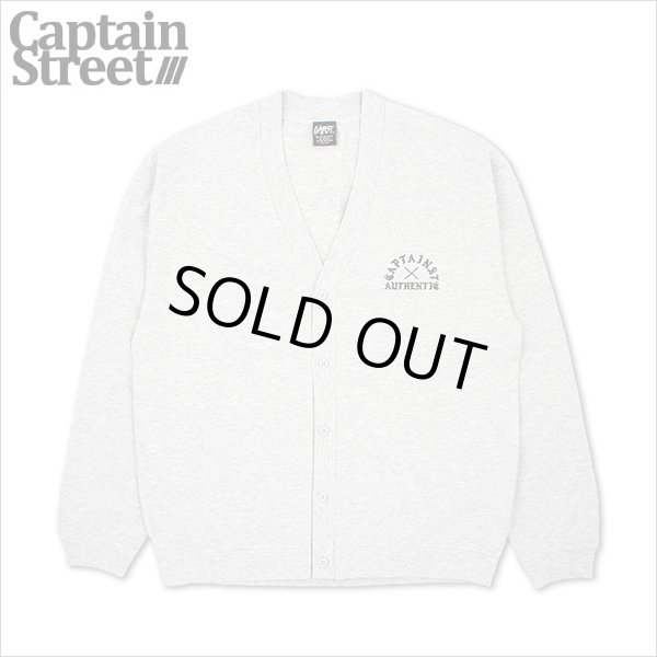 画像1: 【送料無料】CAPTAIN STREET AUTHENTIC コットンカーディガン ASH キャプテンストリート (1)