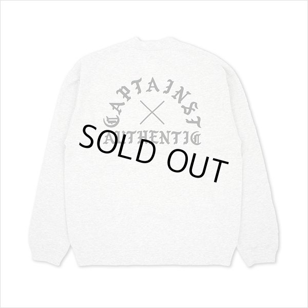 画像2: 【送料無料】CAPTAIN STREET AUTHENTIC コットンカーディガン ASH キャプテンストリート (2)