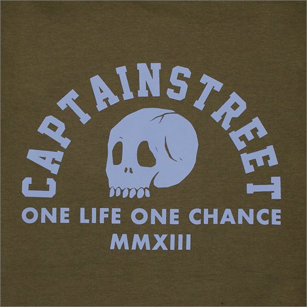 画像5: 【送料無料】CAPTAIN STREET Skull Head P/Oパーカー OLIVE キャプテンストリート (5)