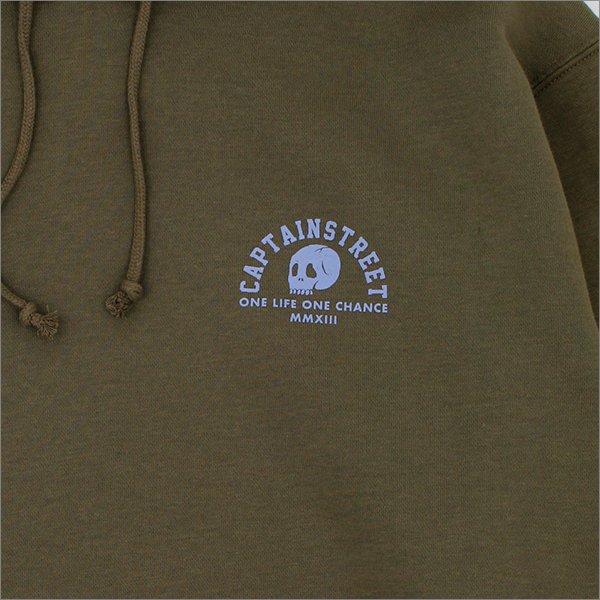 画像6: 【送料無料】CAPTAIN STREET Skull Head P/Oパーカー OLIVE キャプテンストリート (6)