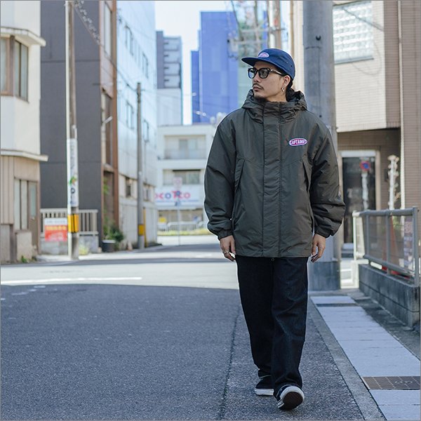 画像3: 【送料無料】CAPTAIN STREET Oval Logo JKT OLIVE キャプテンストリート (3)