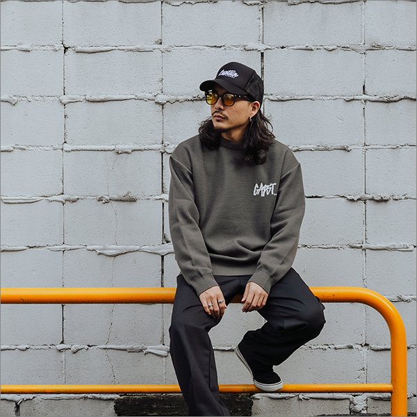 画像3: 【送料無料】CAPTAIN STREET CAPST Logo Knit C.GRAY キャプテンストリート (3)