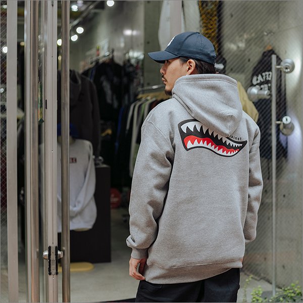画像3: 【送料無料】CAPTAIN STREET Shark Mouth P/Oパーカー GRAY キャプテンストリート (3)