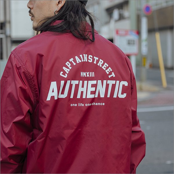 画像4: 【送料無料】CAPTAIN STREET AUTHENTIC コーチJKT BURGUNDY キャプテンストリート (4)