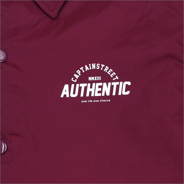 画像5: 【送料無料】CAPTAIN STREET AUTHENTIC コーチJKT BURGUNDY キャプテンストリート (5)