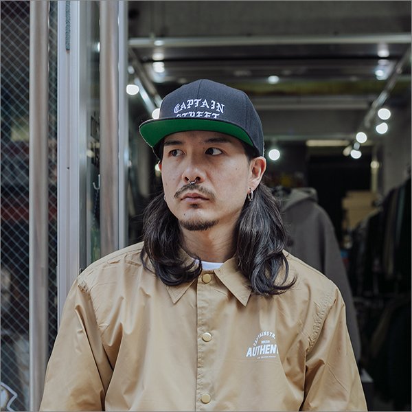 画像2: CAPTAIN STREET FO スナップバックキャップ BLACK キャプテンストリート (2)