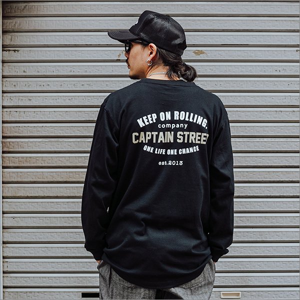 画像3: CAPTAIN STREET GS L/S Tシャツ BLACK キャプテンストリート (3)