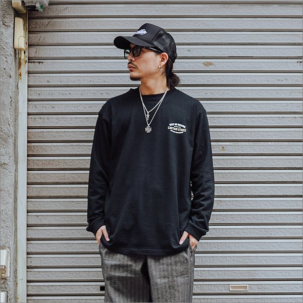画像4: CAPTAIN STREET GS L/S Tシャツ BLACK キャプテンストリート (4)