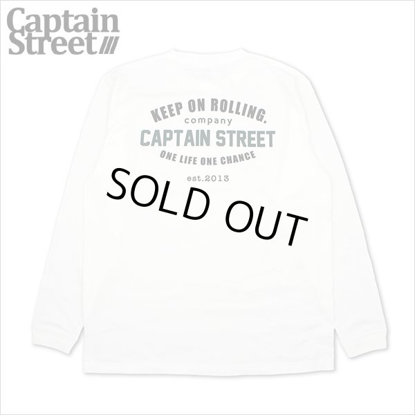 画像1: 【20％OFF】CAPTAIN STREET GS L/S Tシャツ WHITE キャプテンストリート (1)