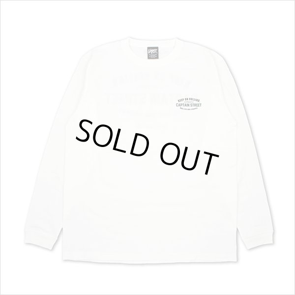 画像2: 【20％OFF】CAPTAIN STREET GS L/S Tシャツ WHITE キャプテンストリート (2)